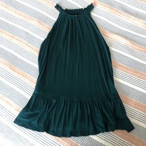 LOFT Teal Peplum Hem Blouse (S)